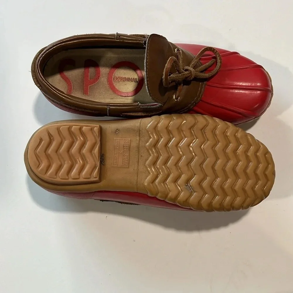 Vintage Sporto - duck boots,‎ red, 7